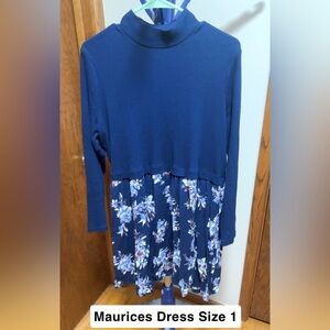 Maurices Dress in Navy and Floral